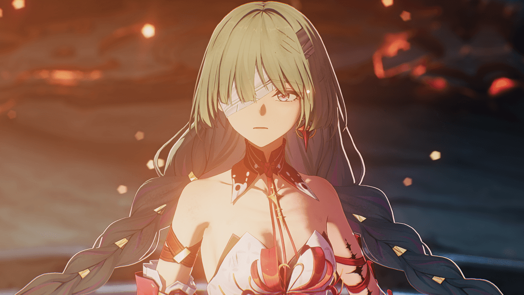 Phorlova In a cutscene in Wuthering Waves. 